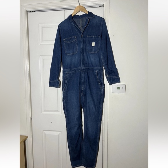 Y2K Ralph Lauren Denim Supply Coveralls Workwear Chore Coveralls